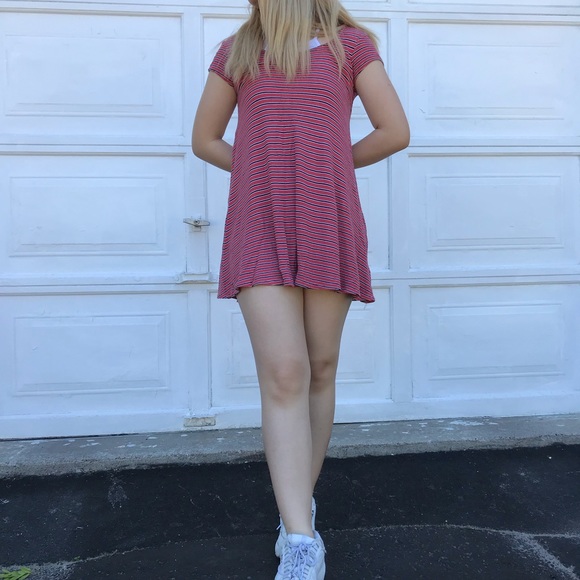 Striped babydoll dress - Picture 1 of 2